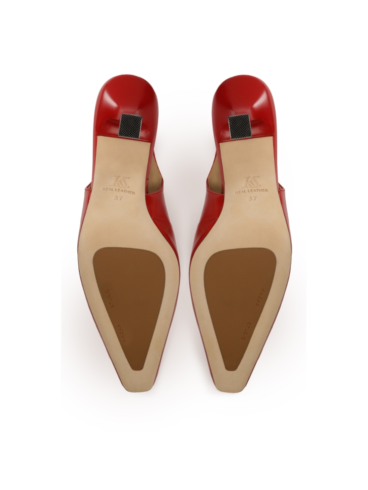 Décolleté rosse con tacco a coppa KS DIANE