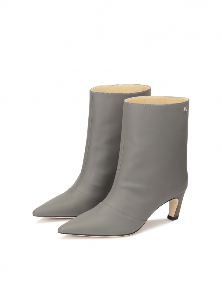 Stivali grigi con tacco gattino KS BELLISI