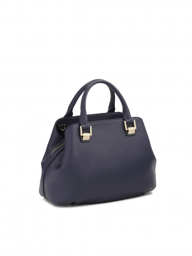 Borsa in pelle blu navy con maniglie  LIESE