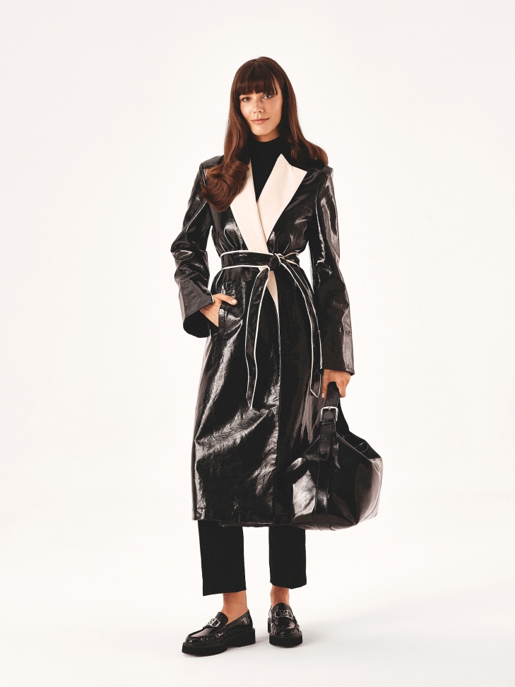 Mocassini con suola spessa e tomaia increspata ESSEN