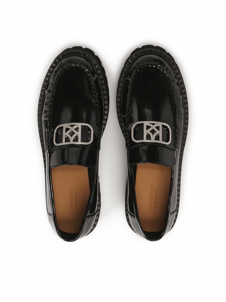 Mocassini con suola spessa e tomaia increspata ESSEN