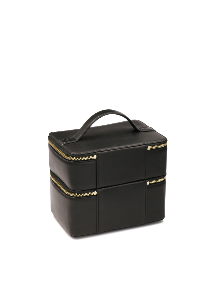 Borsa cosmetica a due scomparti a forma di bauletto DAISY