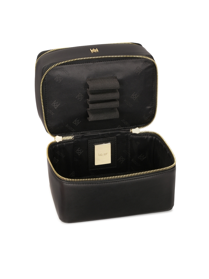 Borsa cosmetica a due scomparti a forma di bauletto DAISY