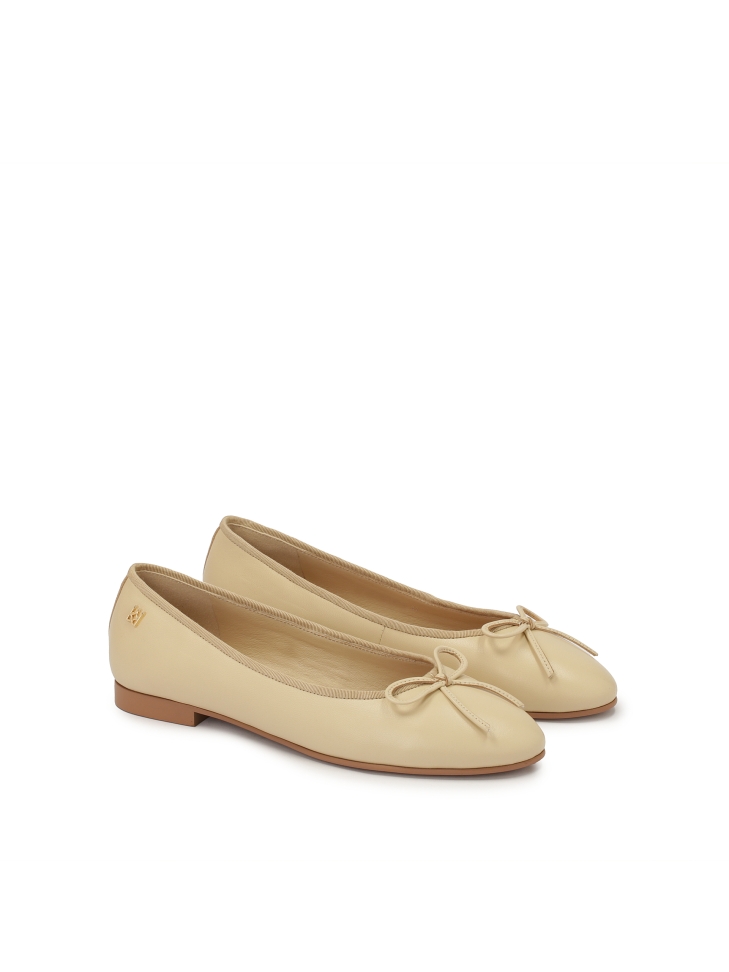 Ballerine color crema con fiocco sul naso  EILEEN