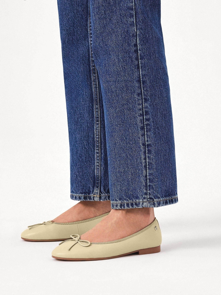 Ballerine color crema con fiocco sul naso  EILEEN