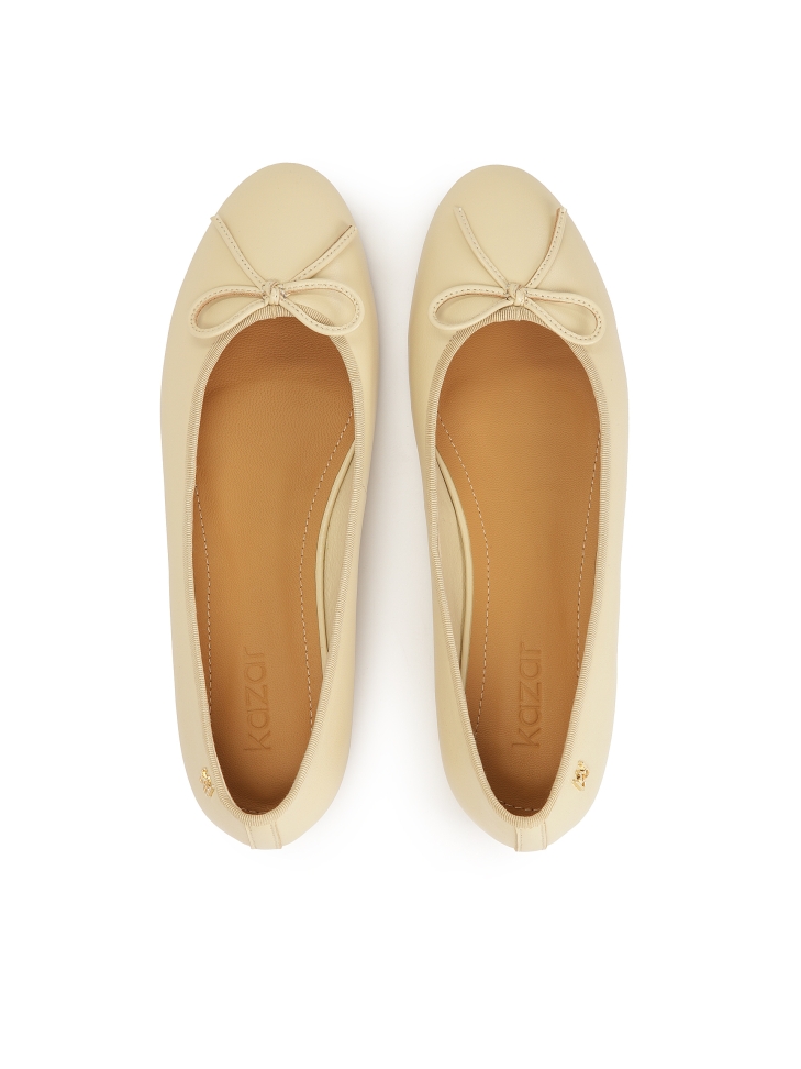 Ballerine color crema con fiocco sul naso  EILEEN