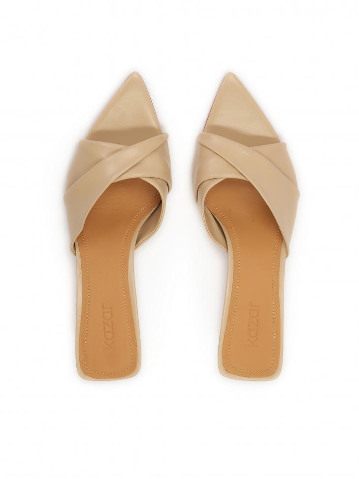 Eleganti muli a spillo con cinturino decorativo sovrapposto ALIA