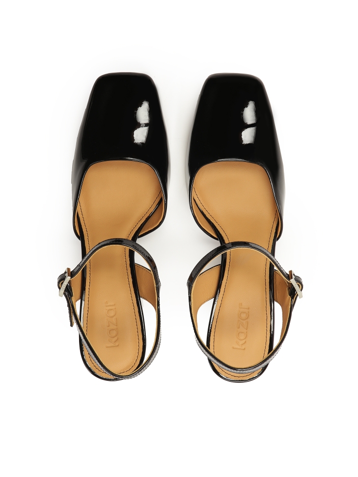 Décolleté semiaperte in vernice DARYA