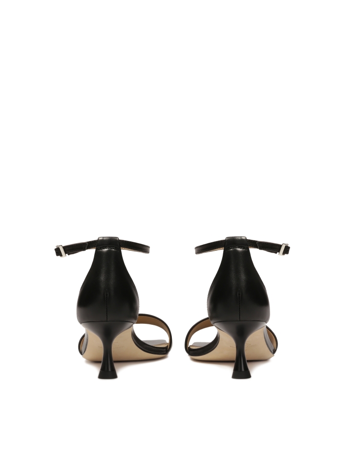 Sandali neri con tacco pieno KS JAVELIN
