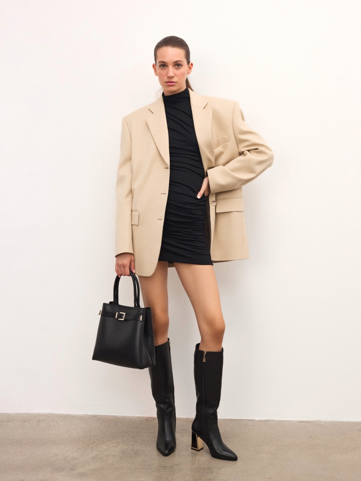 Borsa elegante nera con tracolla LAURIE