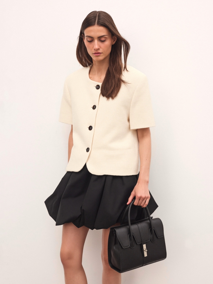 Borsetta nera a forma di baule FELICITE S