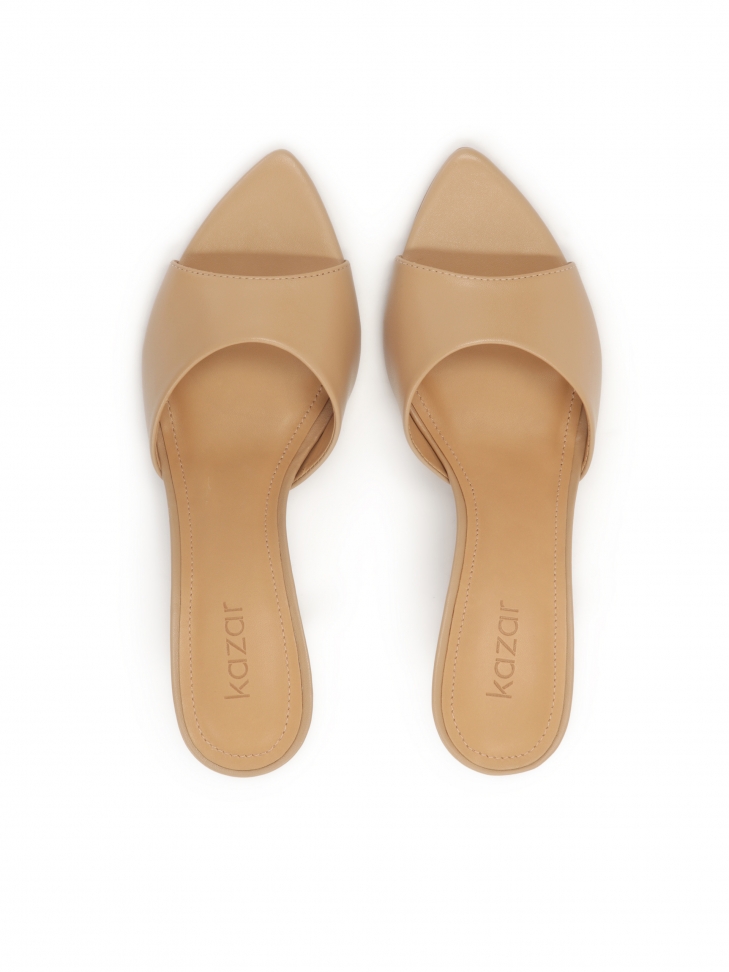 Mules beige a punta KIMBERLEY