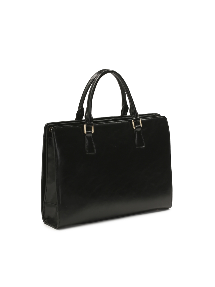 Borsa rigida grande con design in rilievo CYNTIA