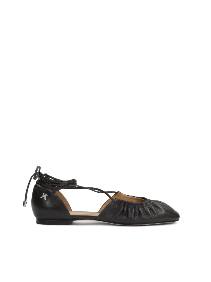 Ballerine nere con tomaia aperta KS SOLEIL