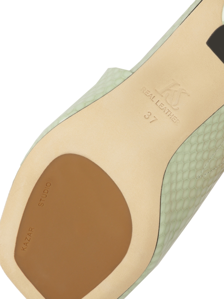 Mules in vernice goffrata con tacco alla moda KS CORNELIE