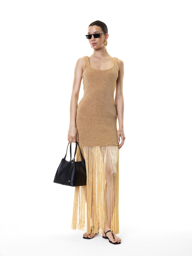 Sandali in pelle nera con punta quadrata KS MURIEL