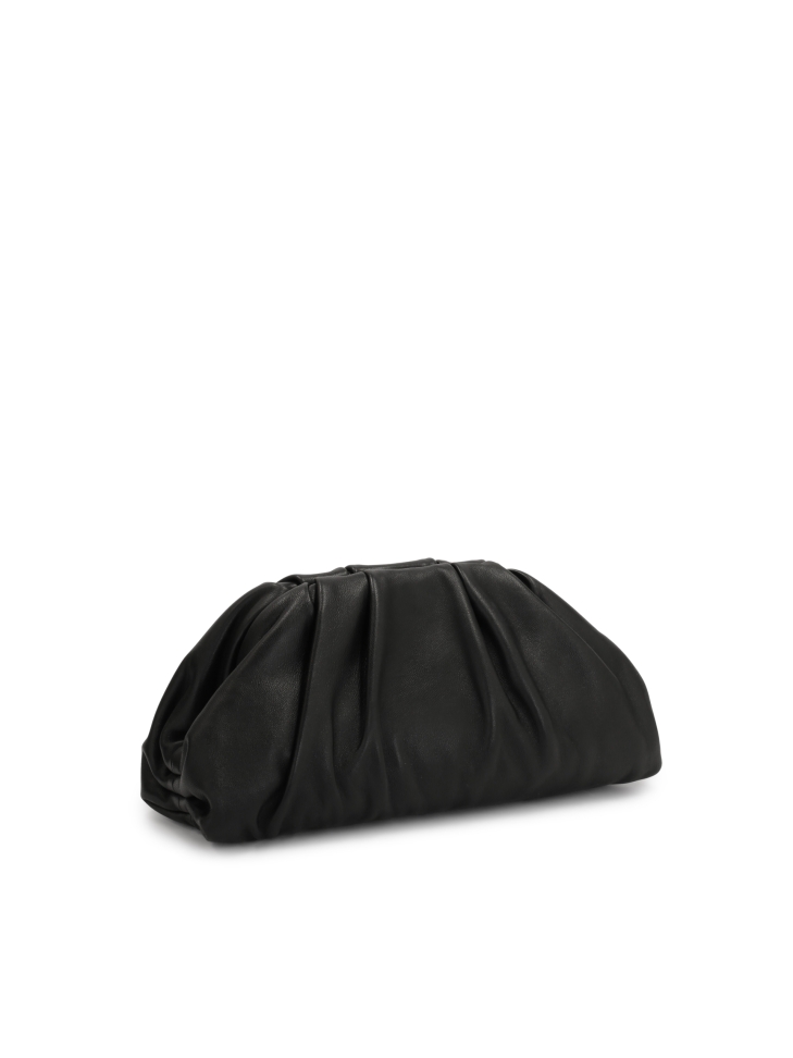 Borsa nera stropicciata GLOW