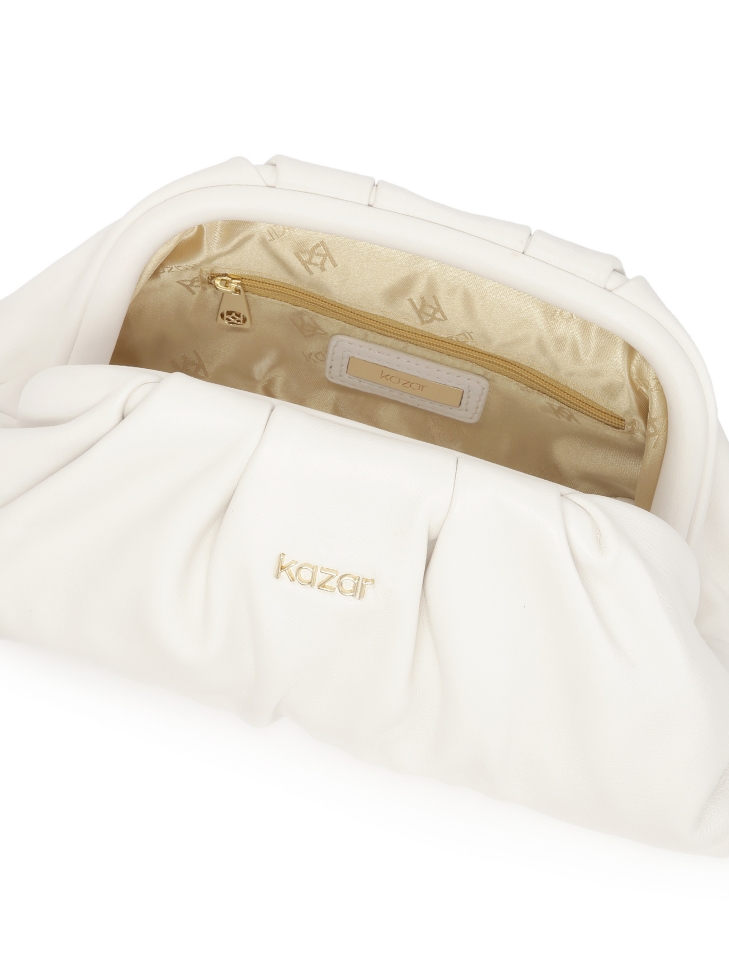 Borsa in pelle bianca GLOW