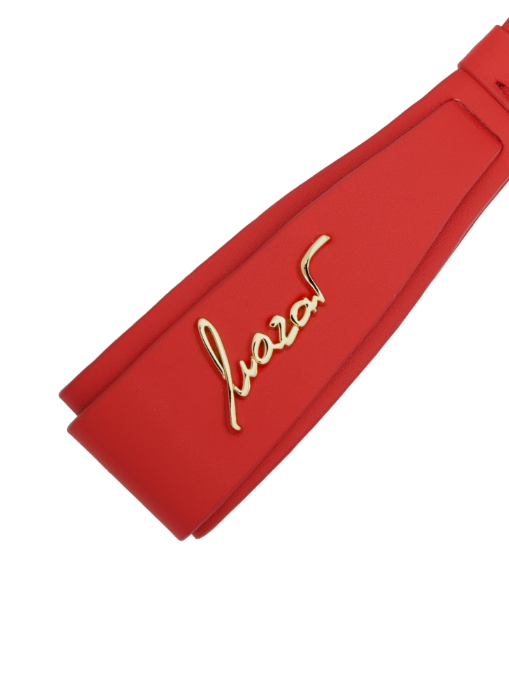 Portachiavi rosso con esclusivo logo KAZAR in oro LAINEY