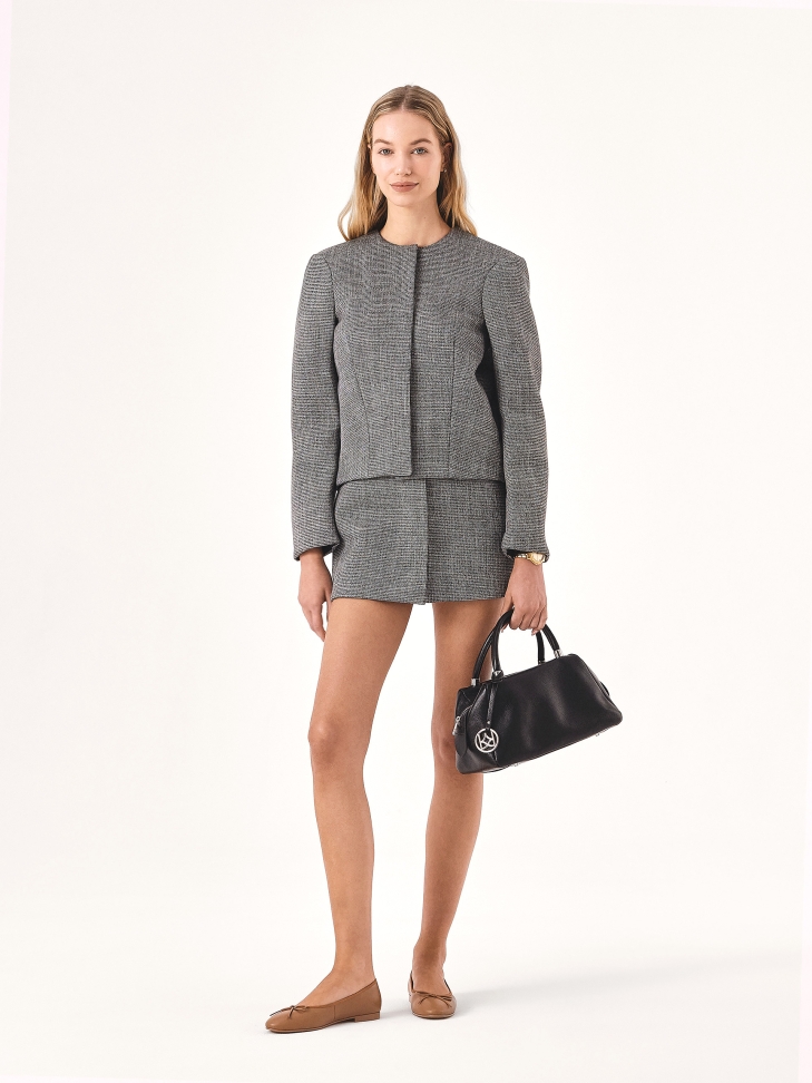 Borsa in morbida pelle con manici e tracolla WENNY