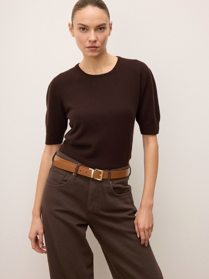 Cinturino in pelle double-face nei colori marrone MOCA