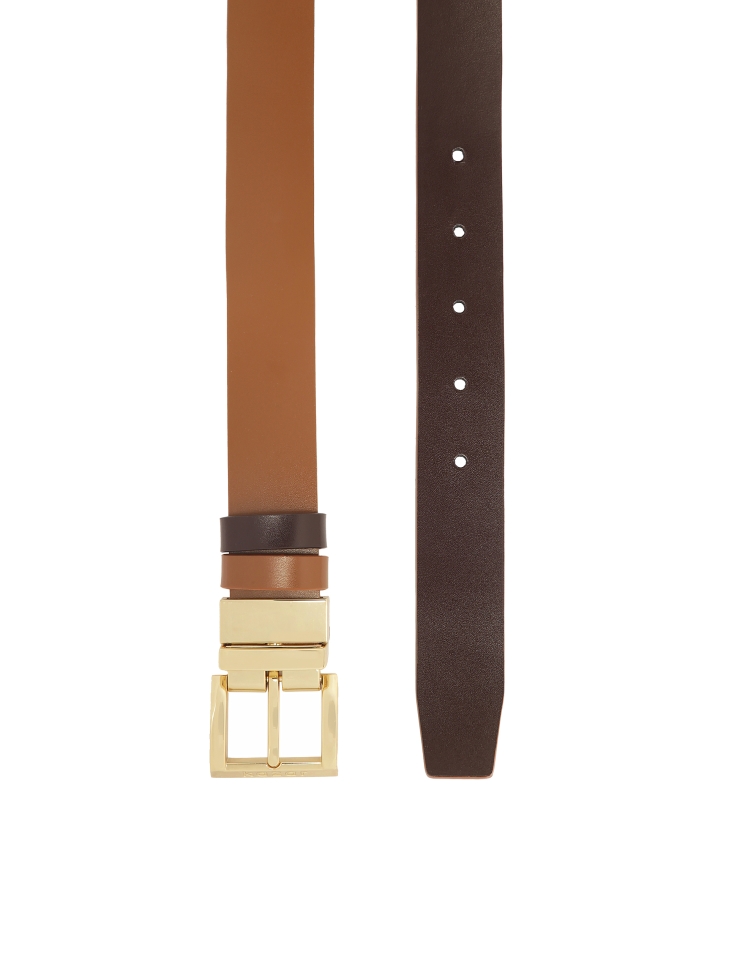 Cinturino in pelle double-face nei colori marrone MOCA