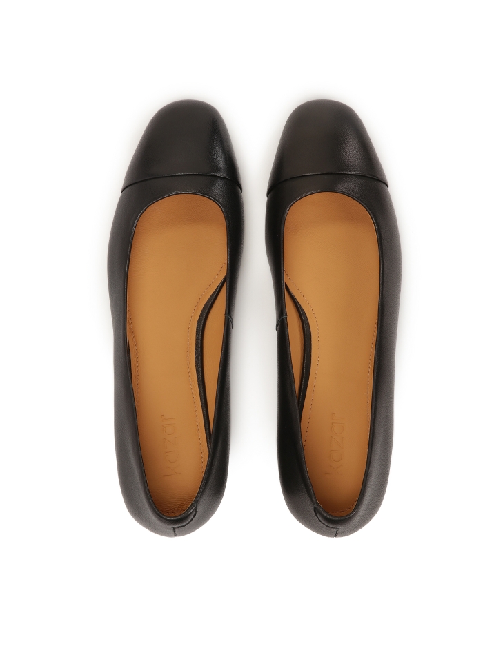 Décolleté nere con tacco piatto BRIZA