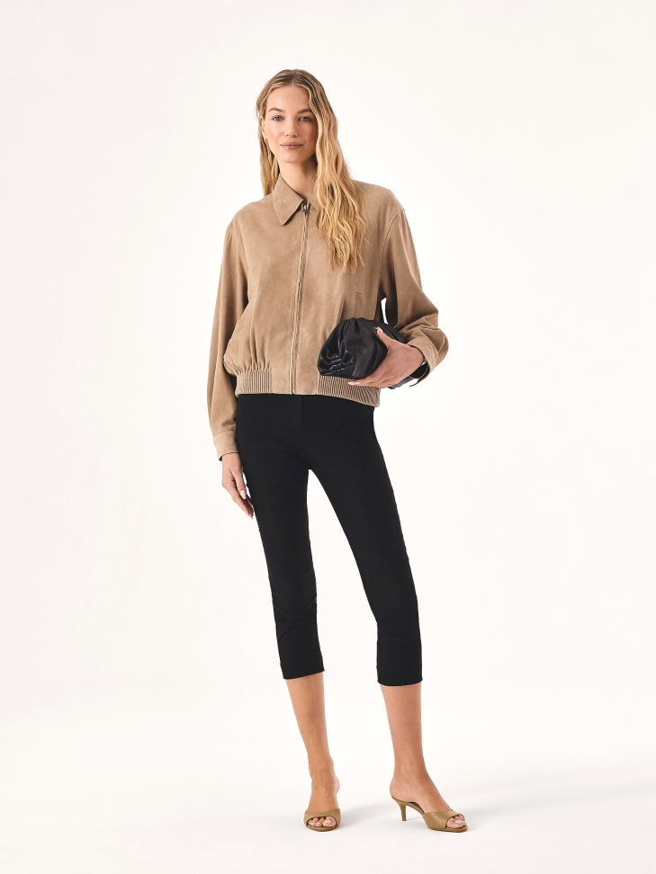 Mules con tacco a spillo basso di colore marrone chiaro  LUCIA