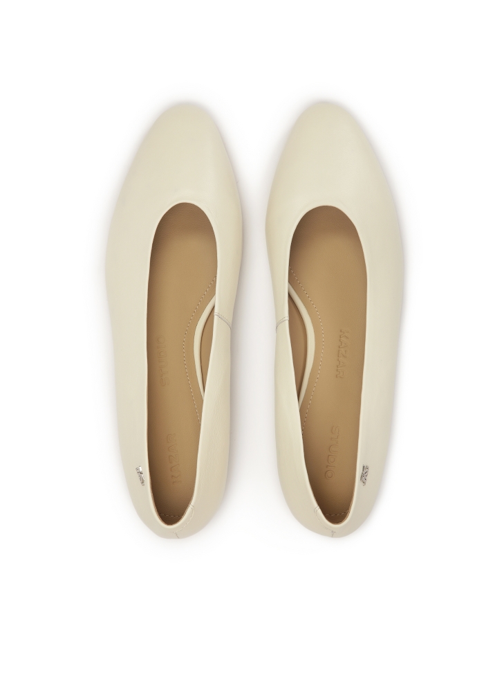 Décolleté monogrammate in pelle naturale KS OTTILIE