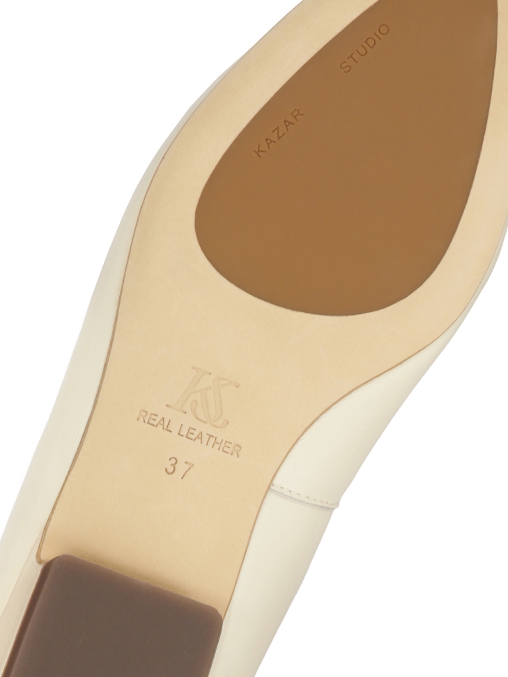 Décolleté monogrammate in pelle naturale KS OTTILIE