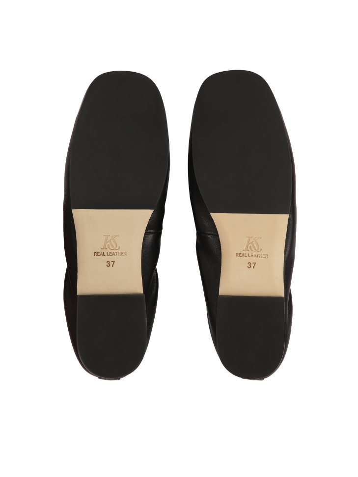 Ballerine nere con cinturino elastico  KS AVRIL