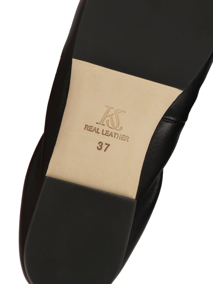 Ballerine nere con cinturino elastico  KS AVRIL