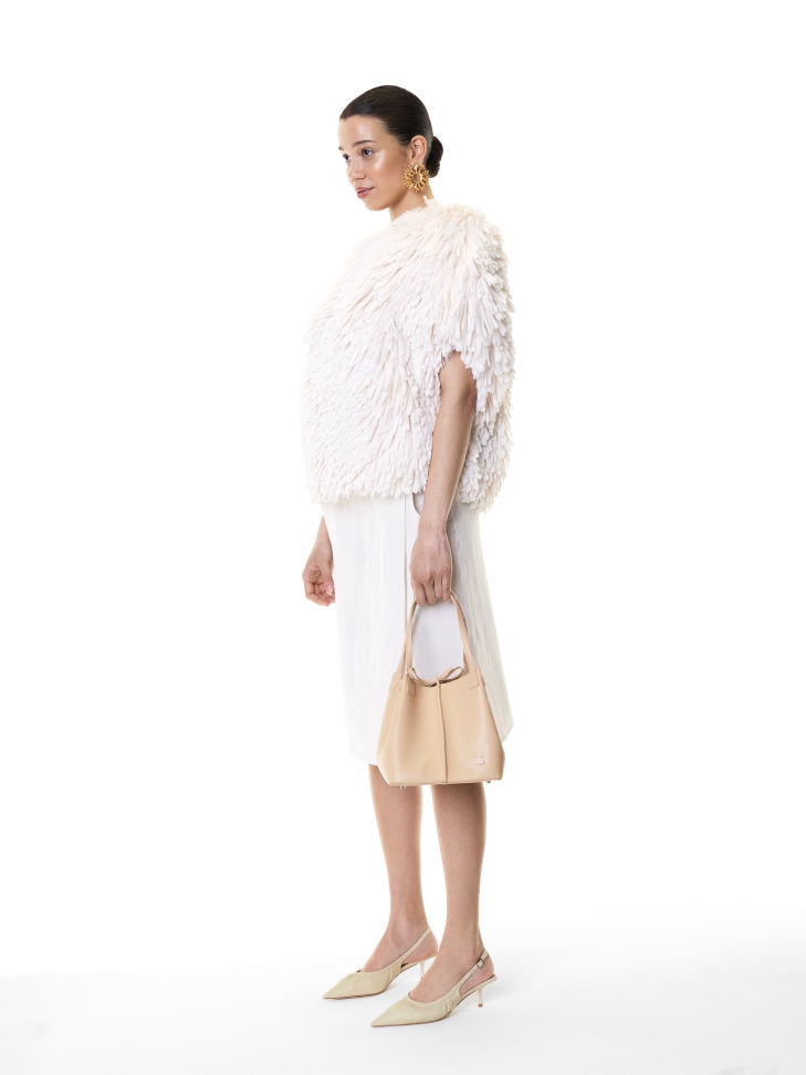 Décolleté crema con tacco aperto  KS SELENE