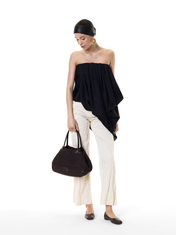 Ballerine marrone scuro con naso quadrato KS EDMEE