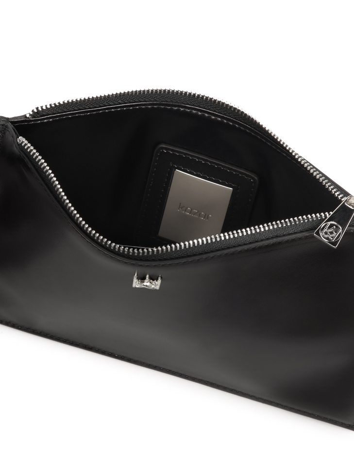 Borsetta nera a struttura rigida con custodia ARTE