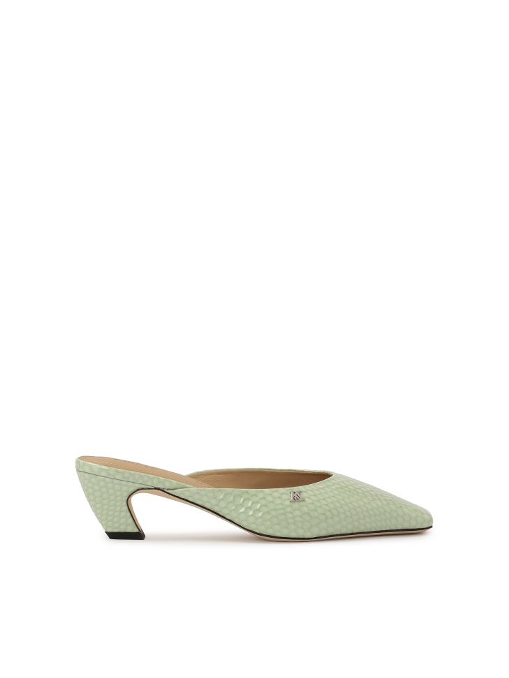 Mules con frontale incorporato con motivo in rilievo KS LEONIE