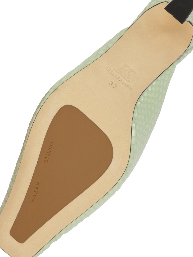 Mules con frontale incorporato con motivo in rilievo KS LEONIE