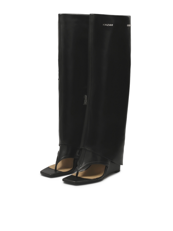 Sandali su plateau con tomaia lunga e risvoltata  KS EDITH