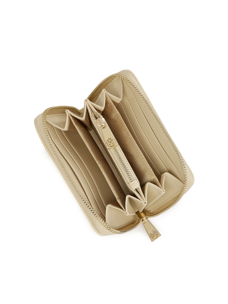 Portafoglio in pelle con motivo traforato CARO