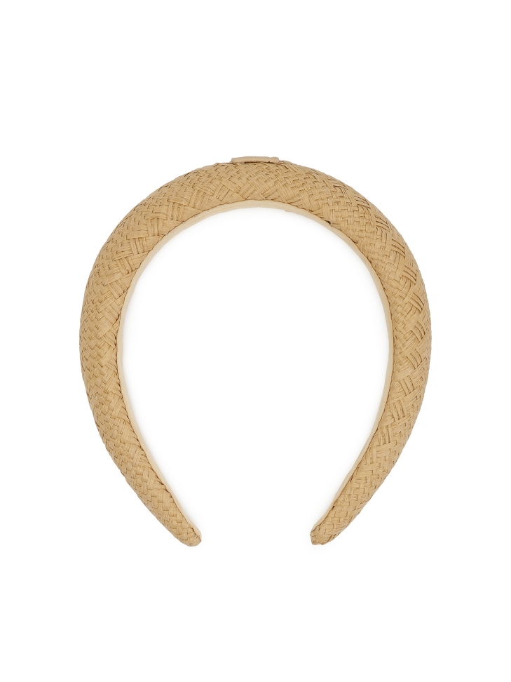 Cerchietto di carta paglia marrone chiaro MOANA