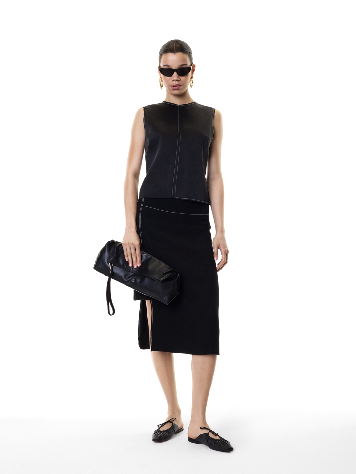 Slitte nere con tomaia decorativa  KS LUCITA