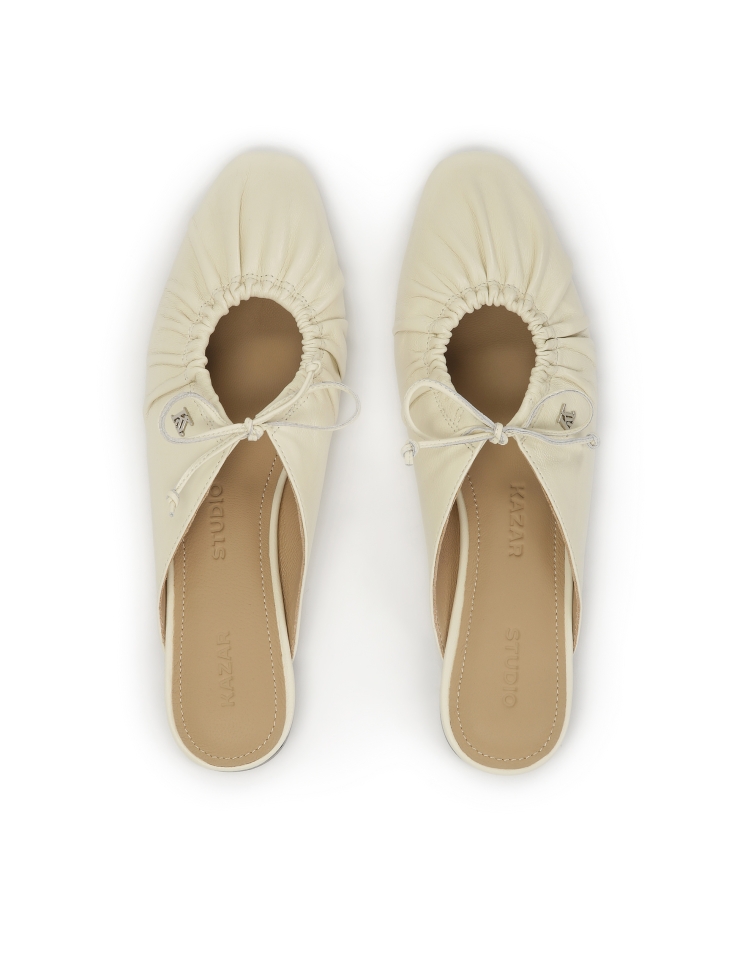 Scivoli crema con tomaia legata  KS LUCITA