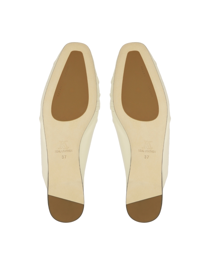 Scivoli crema con tomaia legata  KS LUCITA