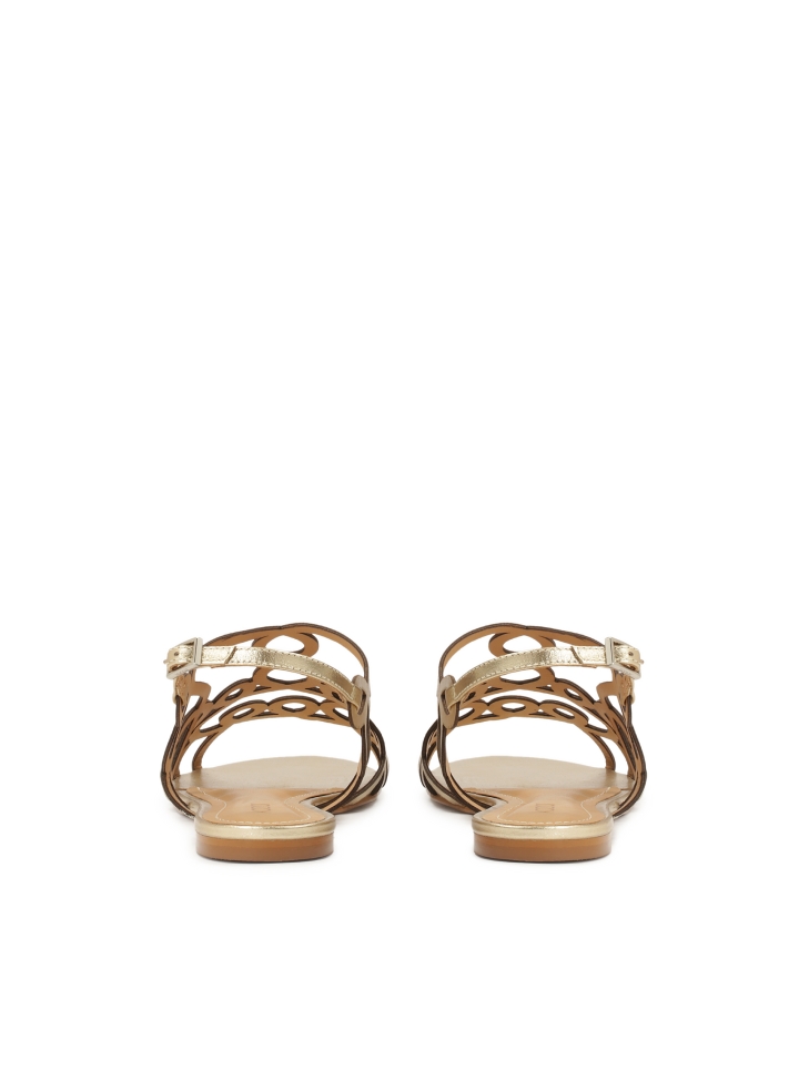 Sandali d'oro con motivo fine EMILY