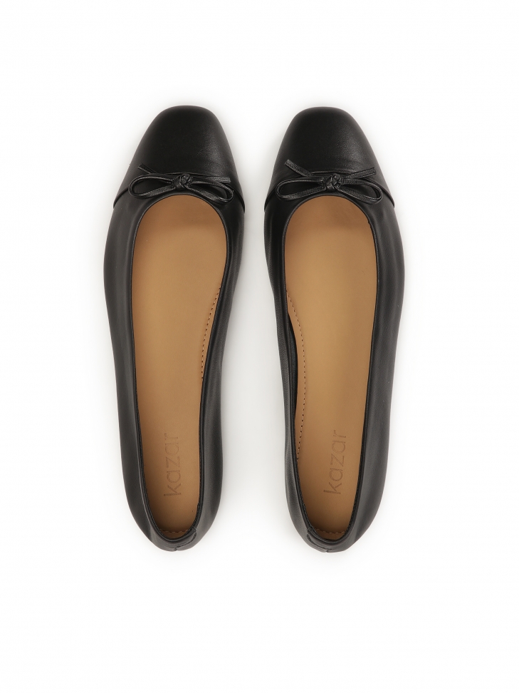 Ballerine nere in pelle versatile SISSI