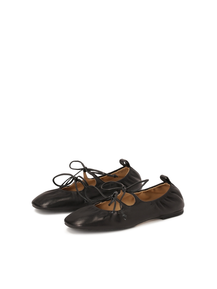 Ballerine nere legate con un perizoma  KS AVRIL