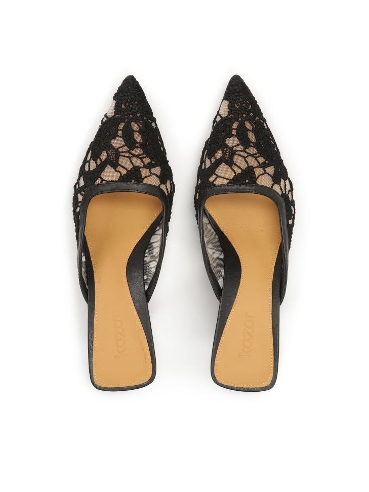 Mules con tacco in pizzo SALT