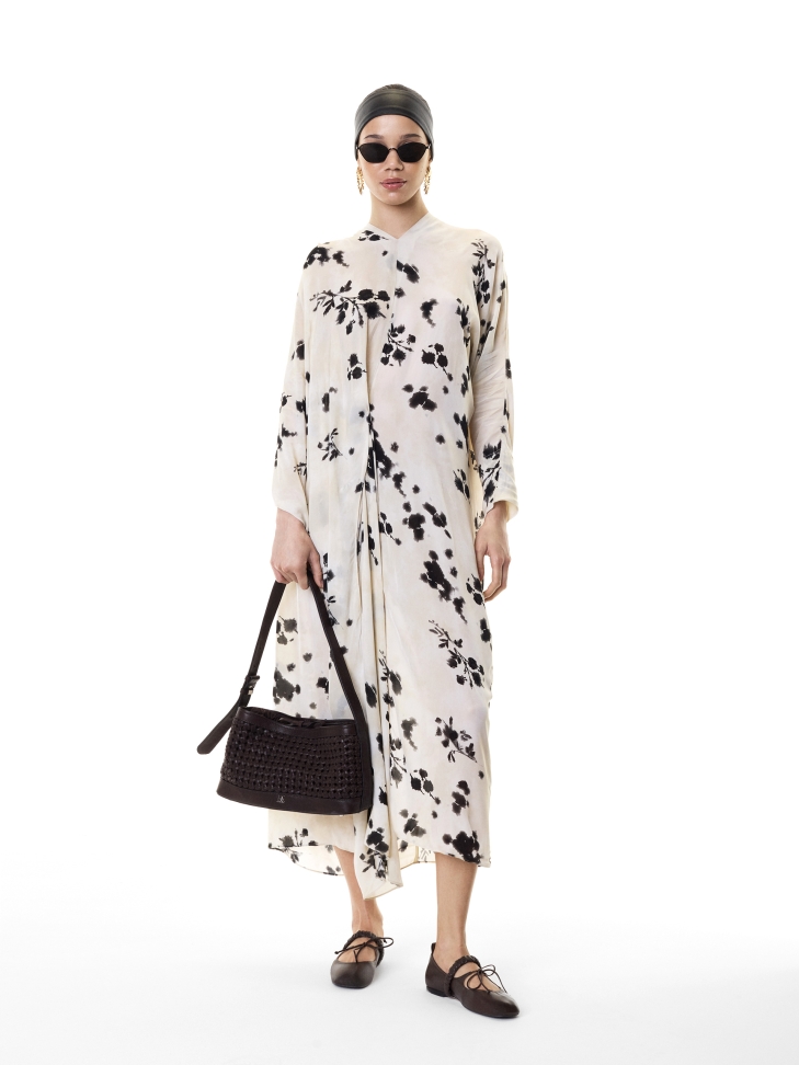 Borsetta oblunga marrone con motivo a treccia KS JOSLYNE