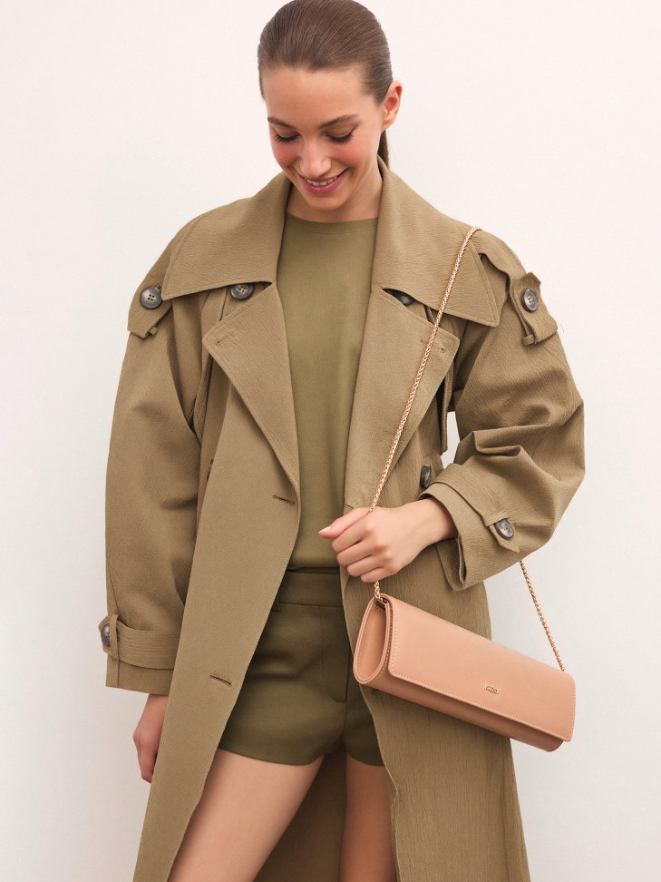 Borsa occasionale oblunga in pelle VIVIENNE