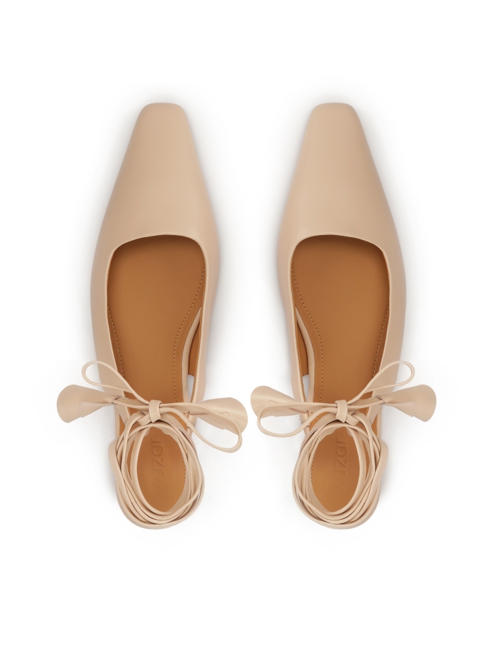 Décolleté con lacci piatti SELINE